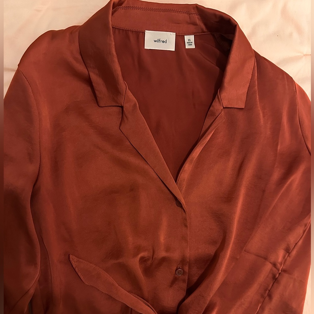 Wilfred Tie-Front Blouse